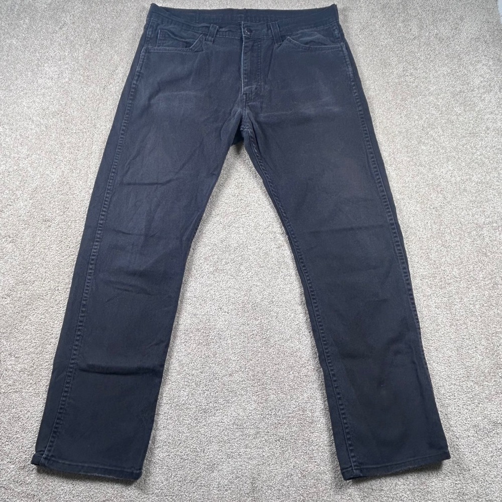 Levis 511‎ Slim Fit Jeans Mens 33x30 Black Faded Denim Pants 04511-1292